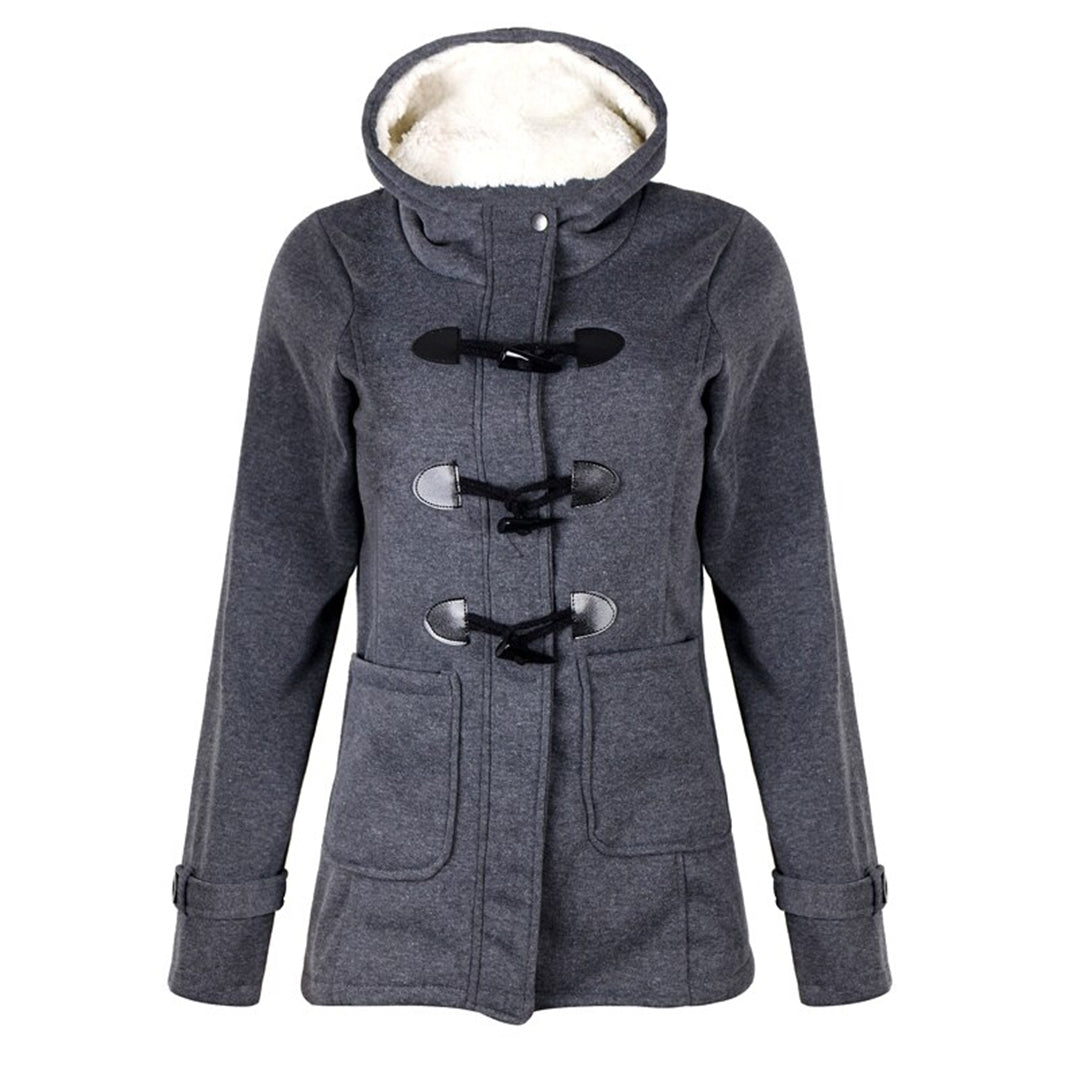 Damen Winterjacke Langer Wintermantel | Mit Kapuze