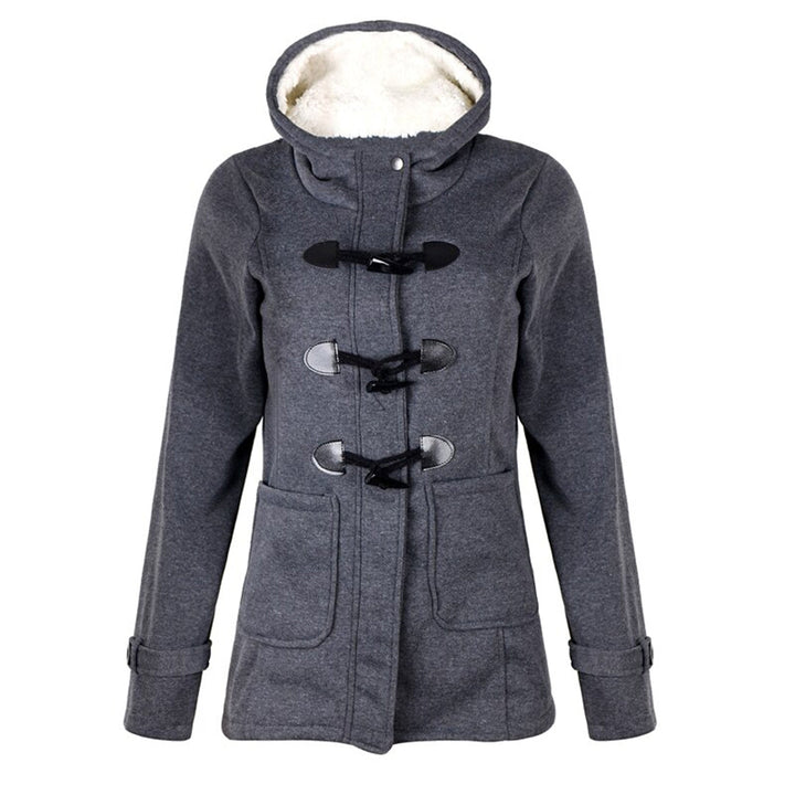 Damen Winterjacke Langer Wintermantel | Mit Kapuze
