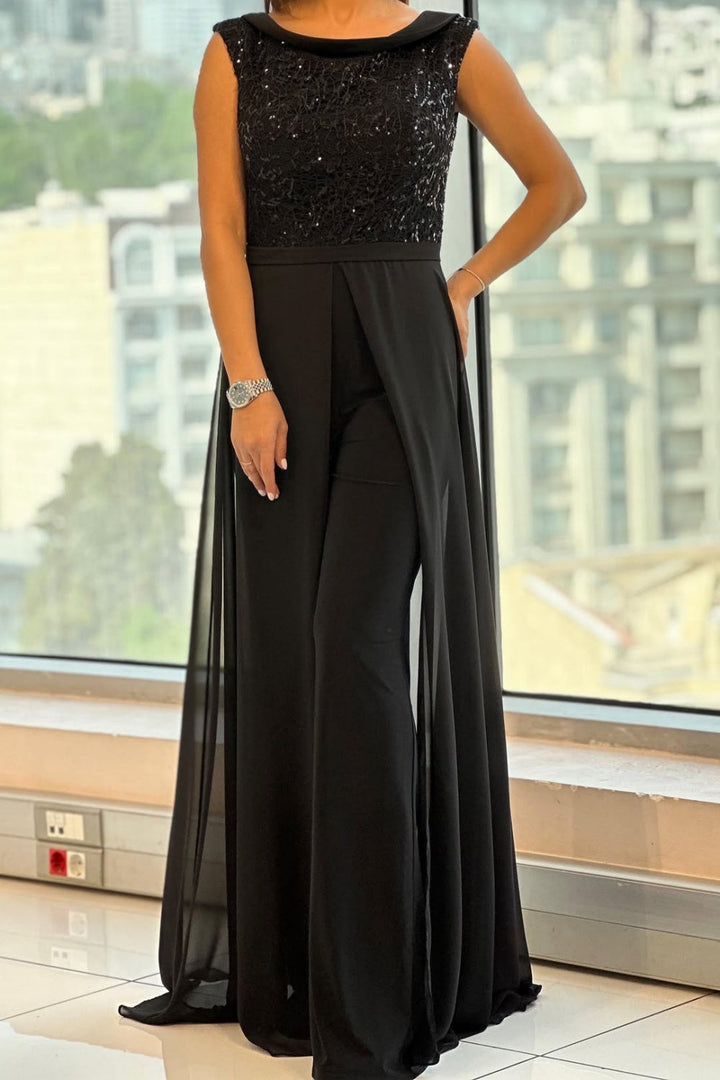 Damen Jumpsuit | Ärmellos Weites Bein