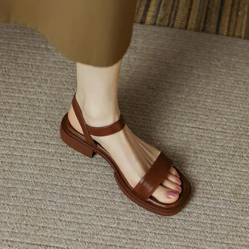 Damen Sandalen | Riemen mit Knöchelverschluss