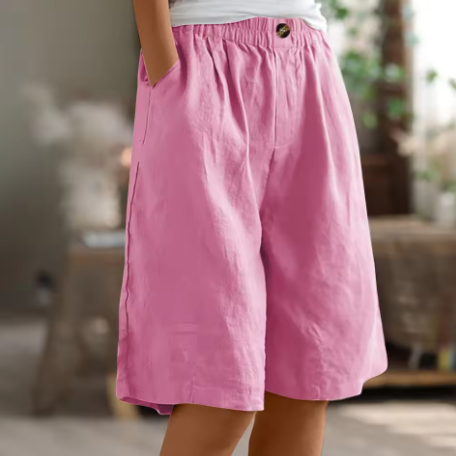 Damen Shorts | Uni Design mit Taschen