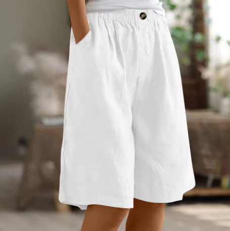 Damen Shorts | Uni Design mit Taschen