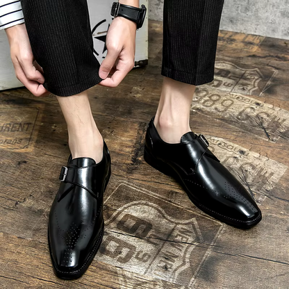 Herrenschuhe | Business Schnalle Lochmuster