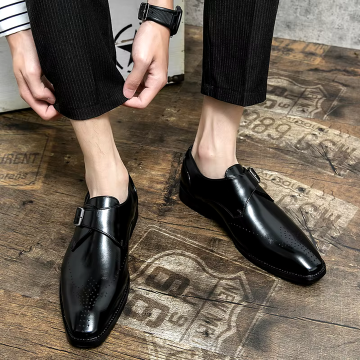 Herrenschuhe | Business Schnalle Lochmuster
