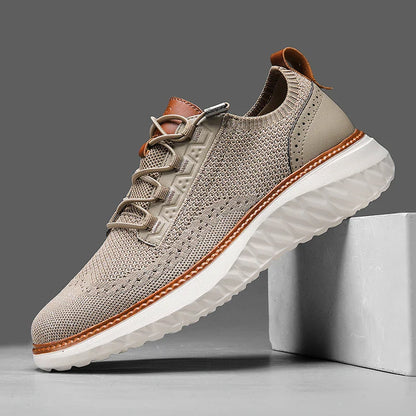 Herren Sneaker | Struktur Strick mit Profilsohle