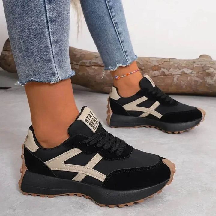 Damen Sneaker | Schnürung Profilsohle