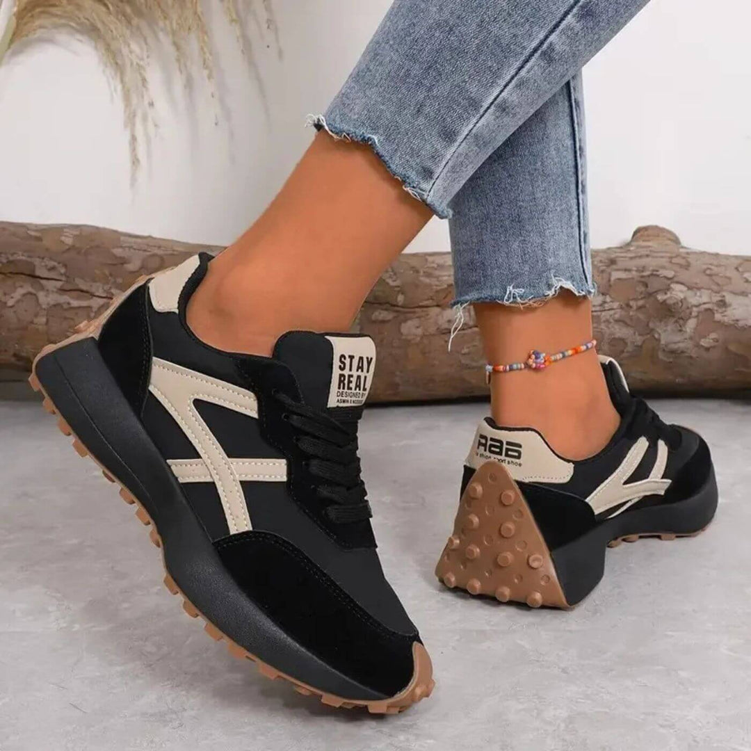 Damen Sneaker | Schnürung Profilsohle