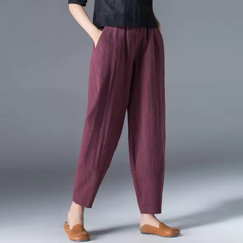 Damen Hosen | Schmal zulaufend mit elastischem Bund
