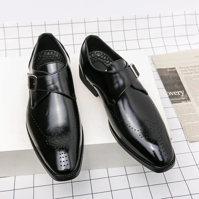 Herrenschuhe | Business Schnalle Lochmuster