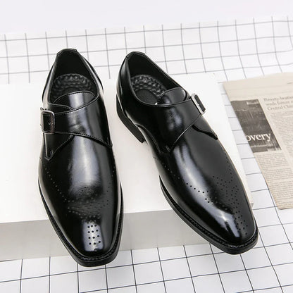 Herrenschuhe | Business Schnalle Lochmuster