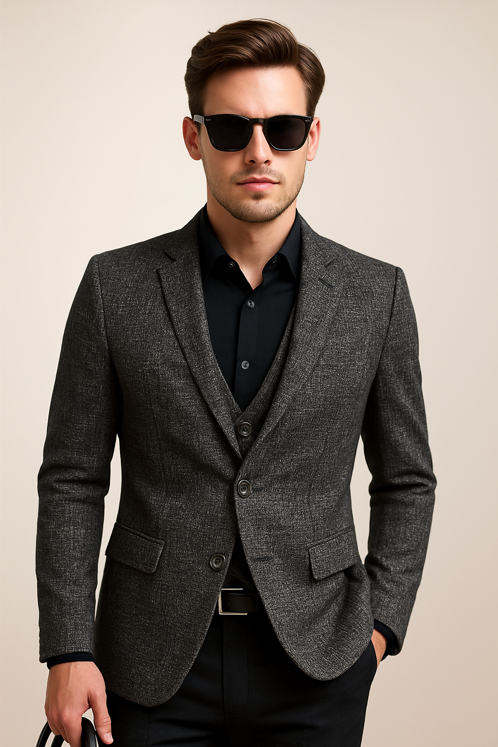 Herren Blazer | Einreiher Revers Struktur