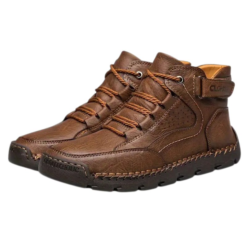 Winterschuhe Herren Stiefel | Knöchelhoch mit Schnürung und Riemen