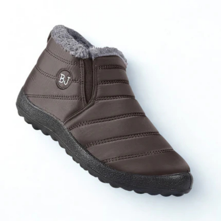 Winterschuhe Damen | Knöchelhoch mit Reißverschluss und Flacher Sohle