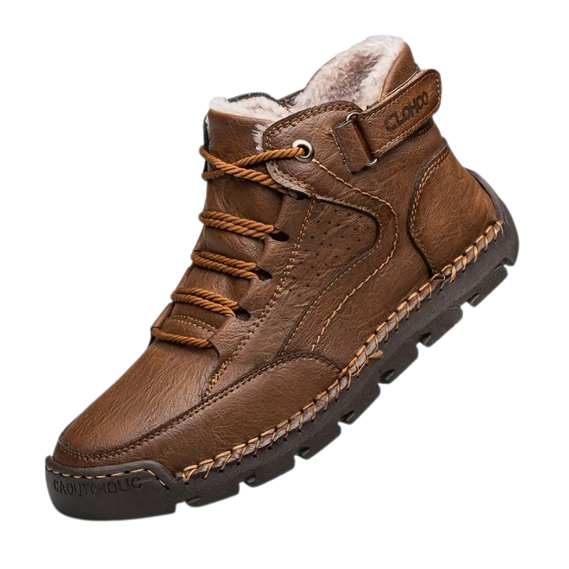 Winterschuhe Herren Stiefel | Knöchelhoch mit Schnürung und Riemen