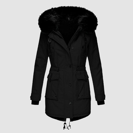 Winterjacke Damen Eleganter Wintermantel | Lang