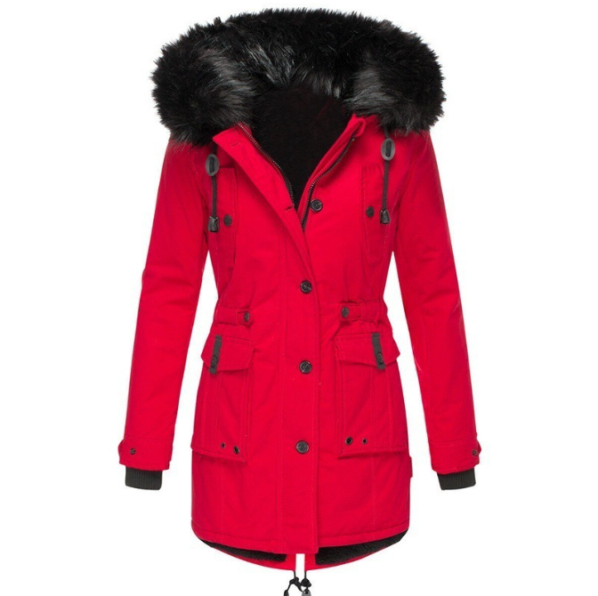 Winterjacke Damen Eleganter Wintermantel | Lang