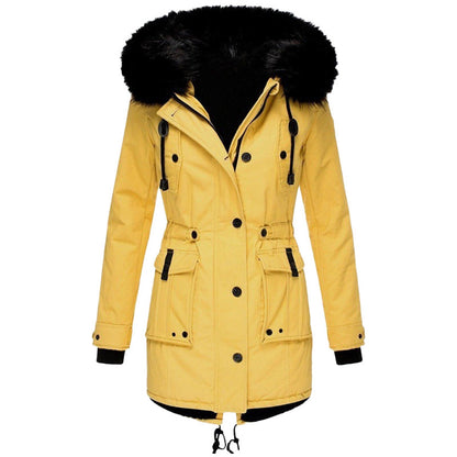 Winterjacke Damen Eleganter Wintermantel | Lang