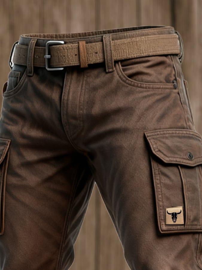 Herren-Cargohose | Schmale Form Taschen