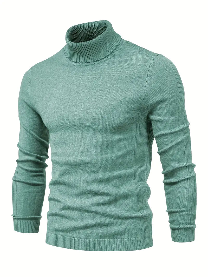 Pullover Herren Strick Mit Rollkragen | Langarm Für Alltag Und Freizeit