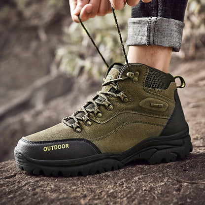 Winterschuhe Herren | Schnürstiefel mit Profilsohle