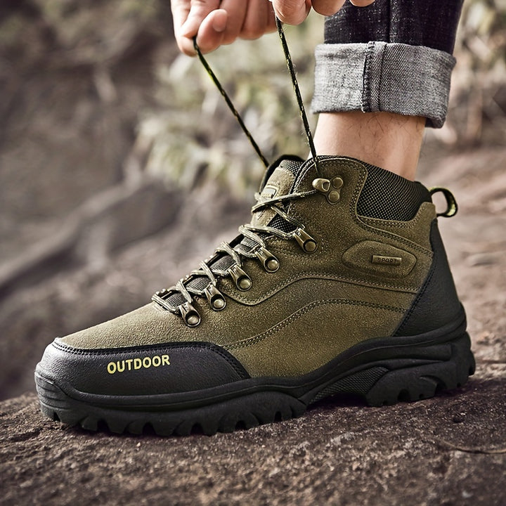 Winterschuhe Herren | Schnürstiefel mit Profilsohle