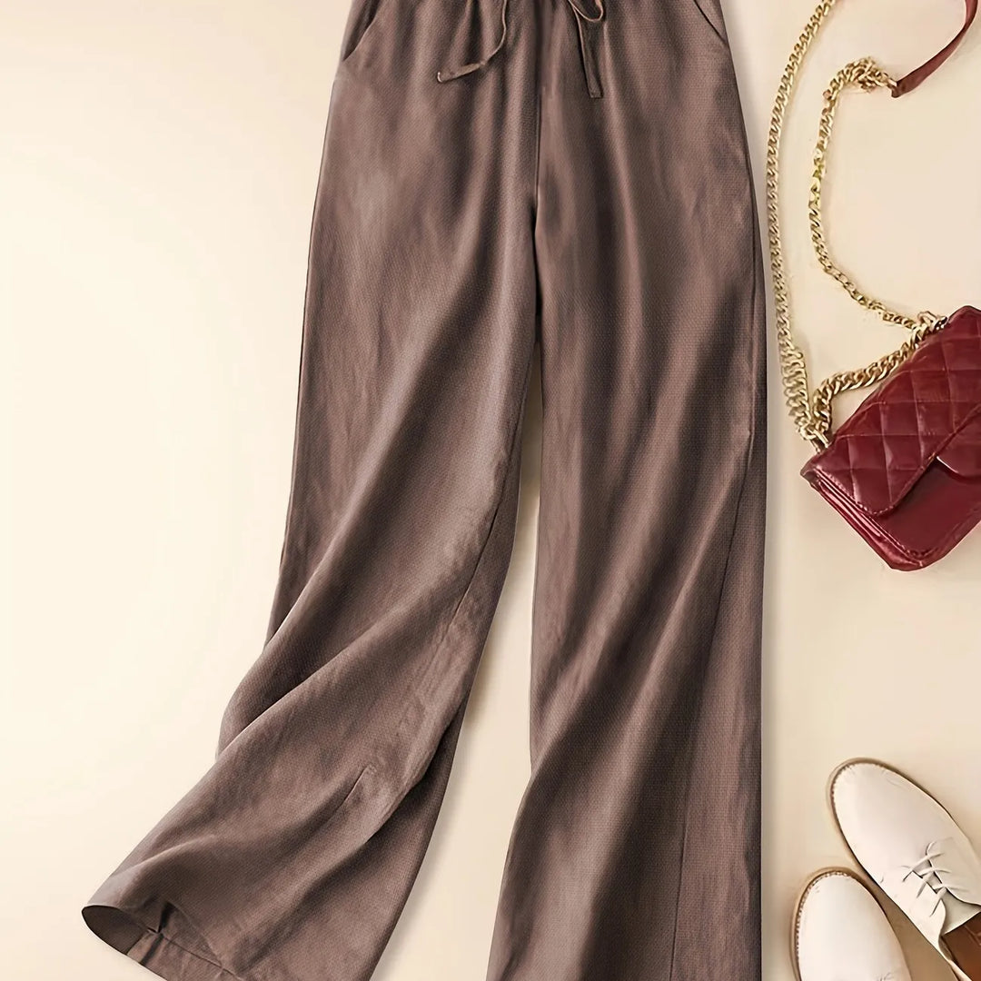Damen Hosen | Weites Bein mit Bindeband