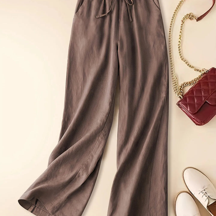 Damen Hosen | Weites Bein mit Bindeband