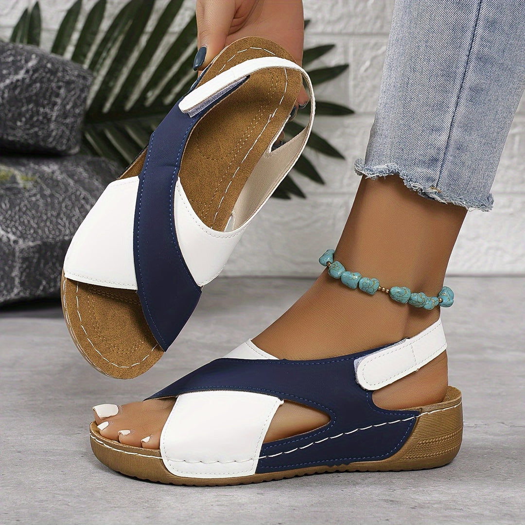 Damen Sandalen | Kreuzriemen Offene Seiten