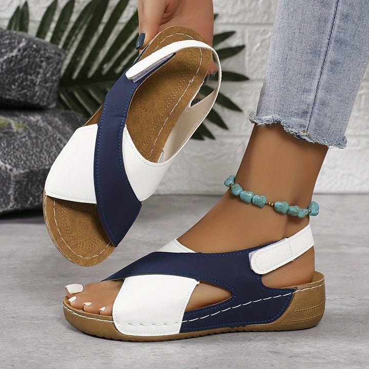 Damen Sandalen | Kreuzriemen Offene Seiten