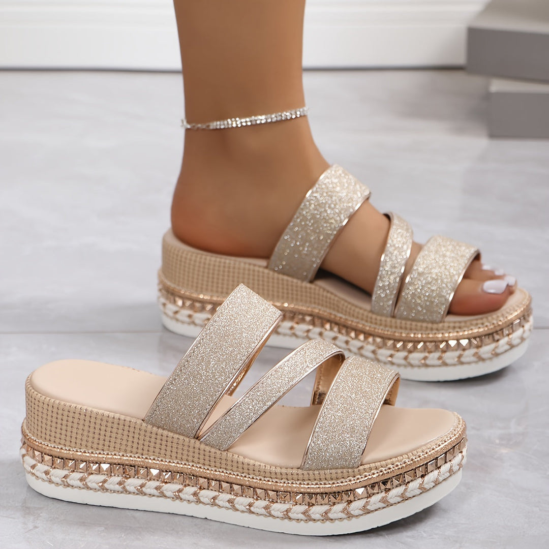 Damen Sandalen | Keilabsatz Plateau