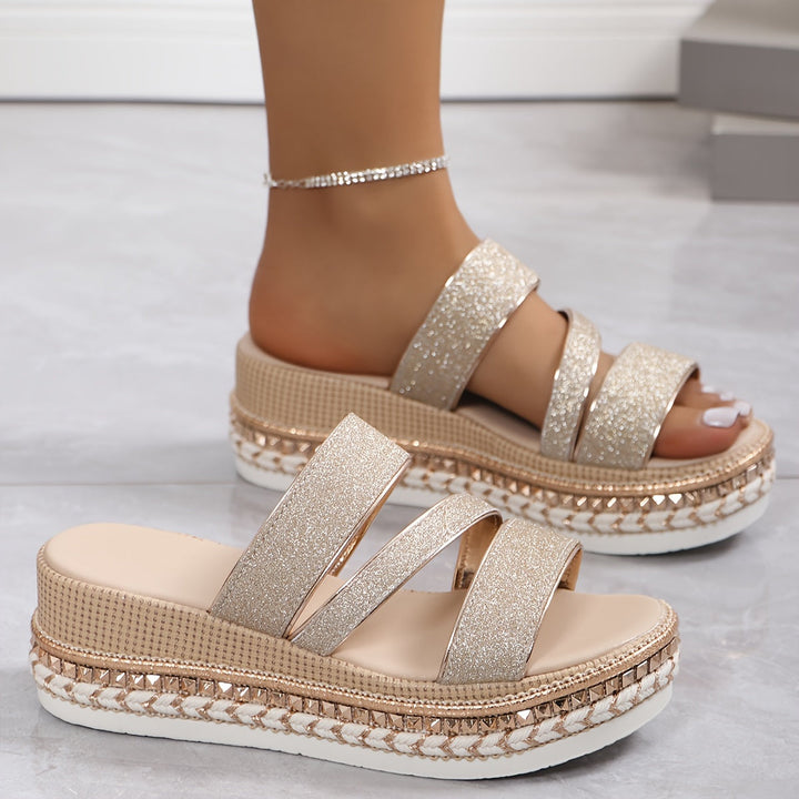 Damen Sandalen | Keilabsatz Plateau