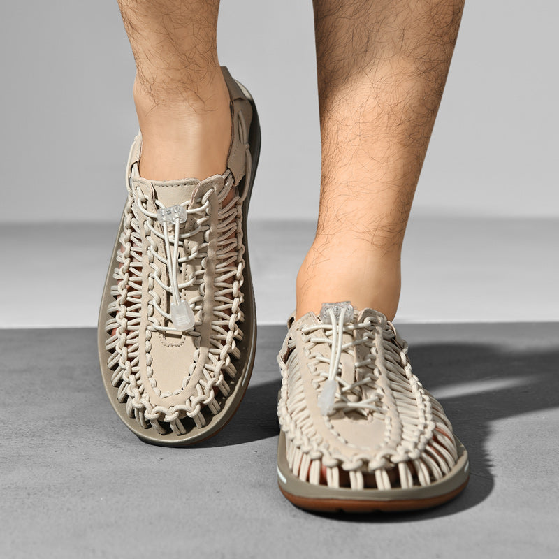 Herrenschuhe | Sommer Flechtdesign