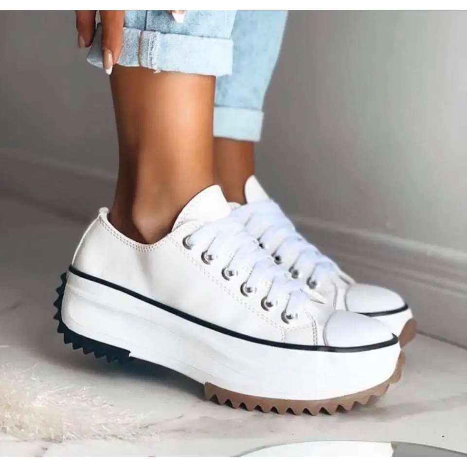 Damen Sneaker | Plateau mit Schnürung