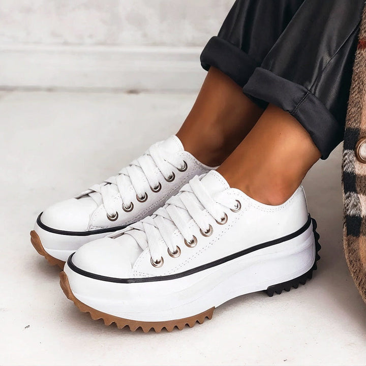 Damen Sneaker | Plateau mit Schnürung