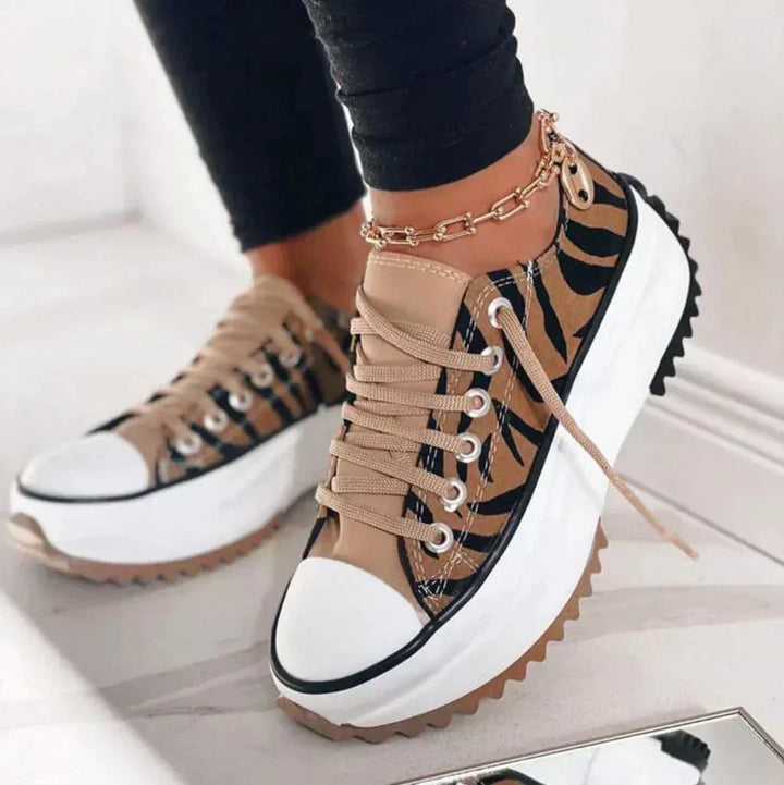 Damen Sneaker | Plateau mit Schnürung