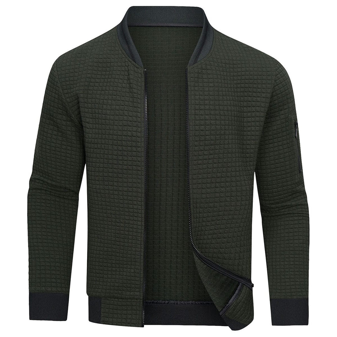 Pullover Herren Mit Offenem Frontdesign | Stehkragen