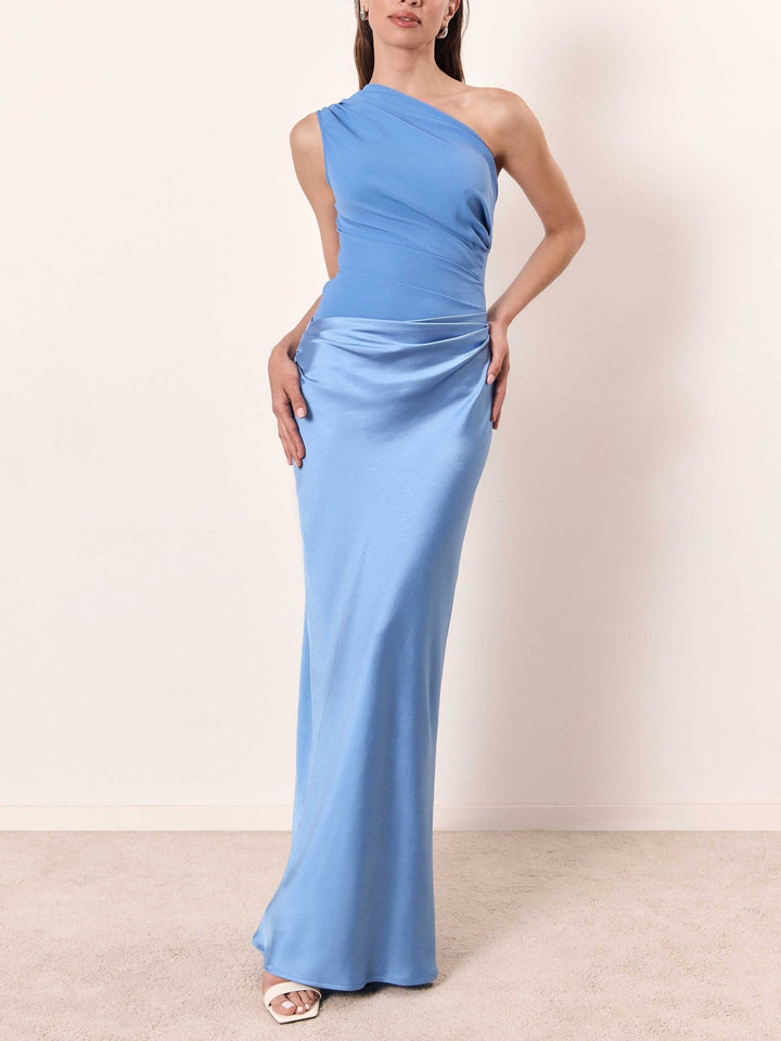 Damen Abendkleid | One-Shoulder Maxi