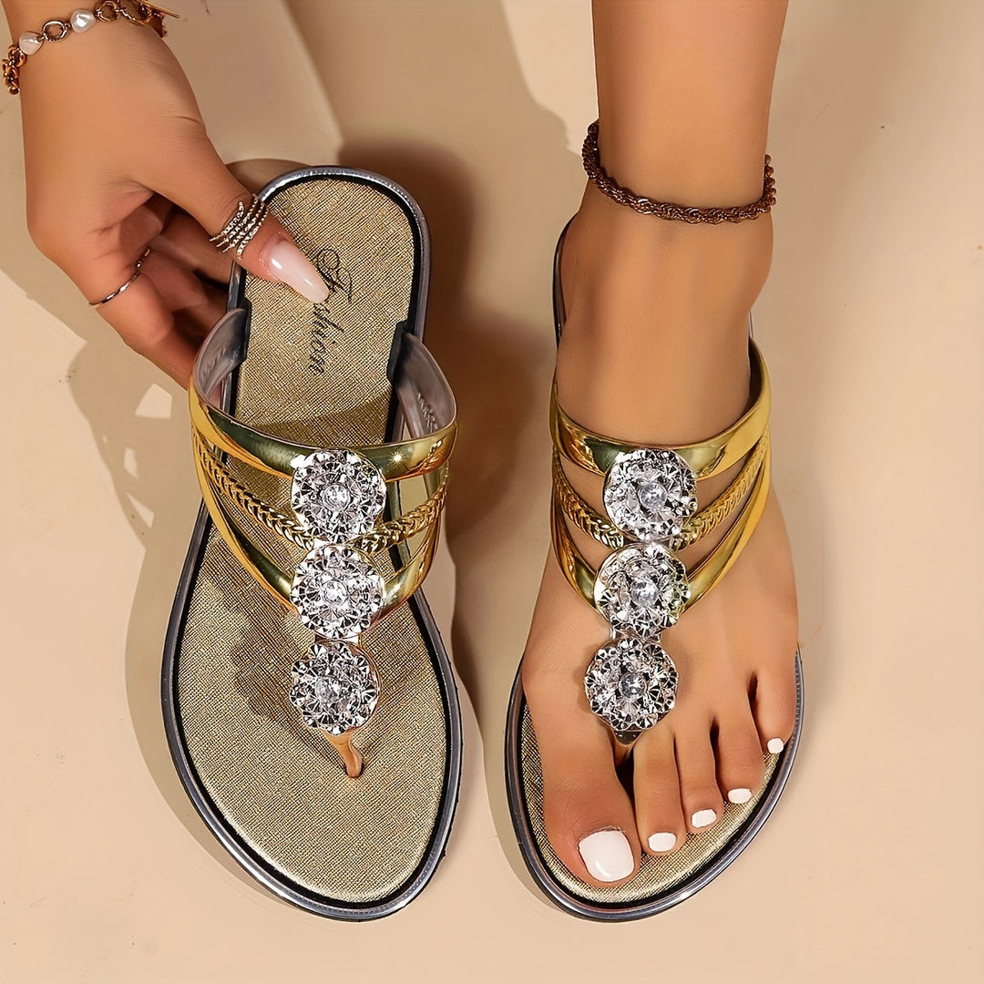 Damen Sandalen | Zehentrenner Zierdetails Offen