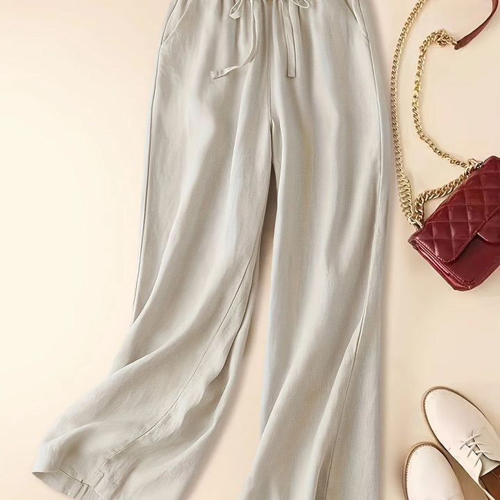 Damen Hosen | Weites Bein mit Bindeband