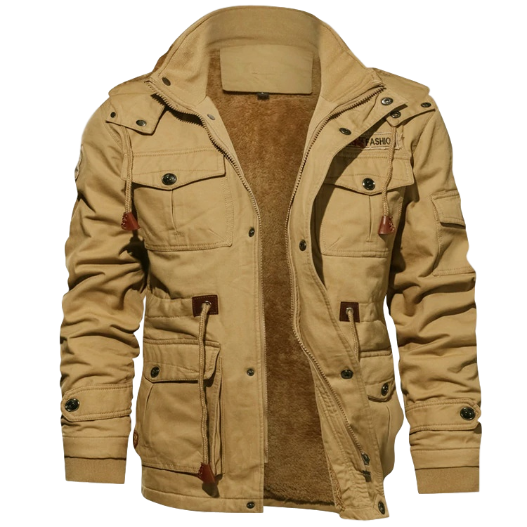 Herren Winterjacke Windabweisende Jacke | Mit Fleecefutter