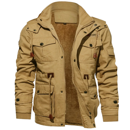 Herren Winterjacke Windabweisende Jacke | Mit Fleecefutter