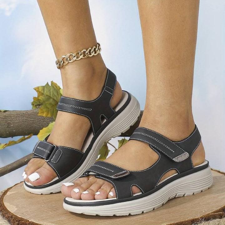 Damen Sandalen | Riemen mit Klettverschluss