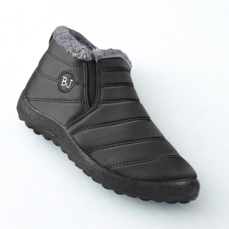 Winterschuhe Damen | Knöchelhoch mit Reißverschluss und Flacher Sohle