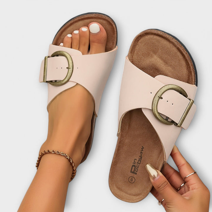 Damen Sandalen | Slip-On mit Schnalle