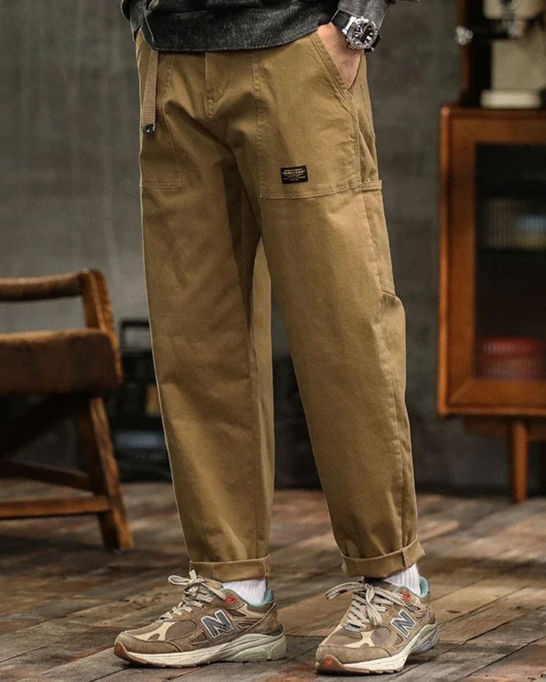 Herren-Cargohose | Weite Form Taschen