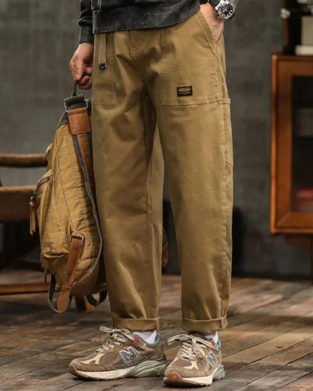 Herren-Cargohose | Weite Form Taschen