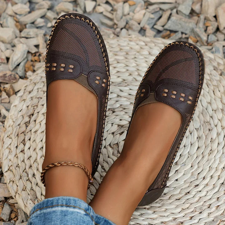 Damen Loafer | Slip-On mit Ziernaht