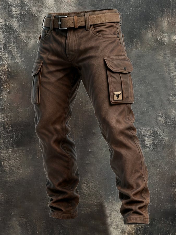 Herren-Cargohose | Schmale Form Taschen