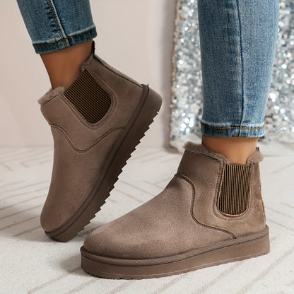 Damen Winterschuhe | Stiefeletten mit elastischem Seiteneinsatz