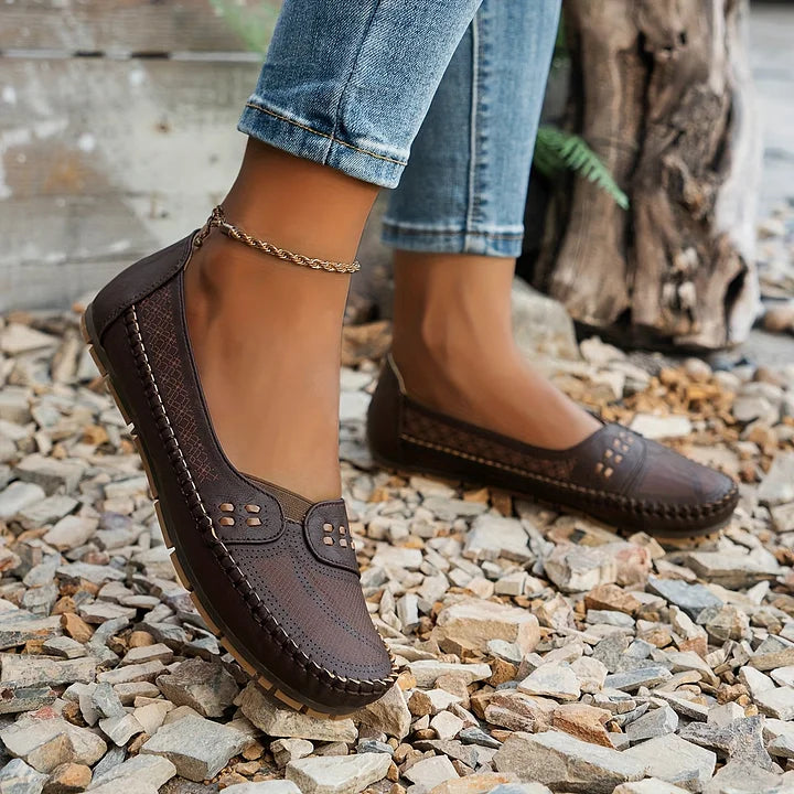 Damen Loafer | Slip-On mit Ziernaht